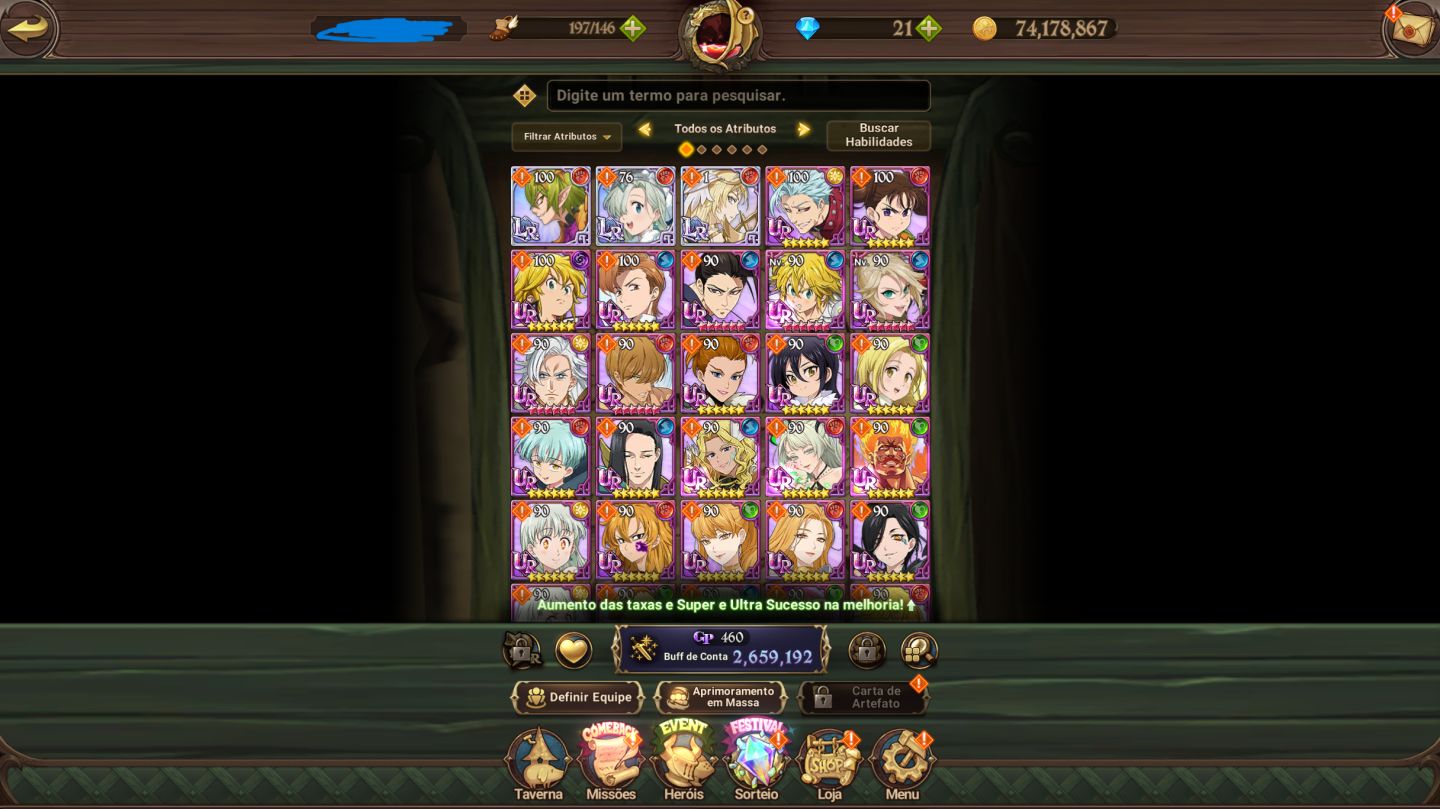 CONTA 7DS GRAND CROSS - COLAB GACHIAKUTA COMPLETA