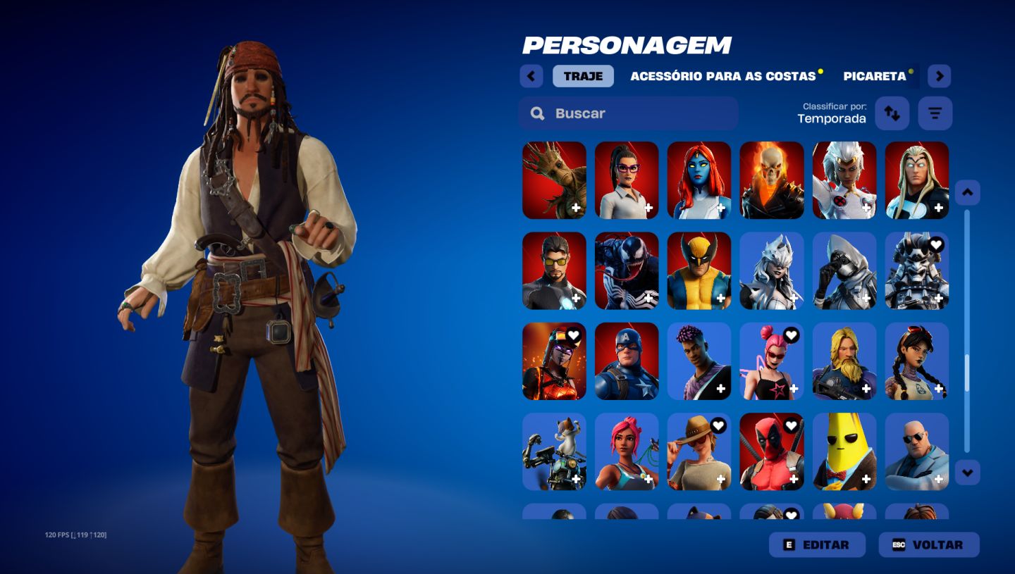 CONTA FORTNITE OG / STACKED 264 SKINS + STW FOUNDER