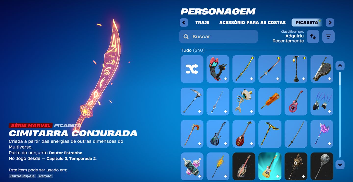 Conta fortinite skins (naruto)(kakashi)(doutor destino)(tony stark)(deadpool)