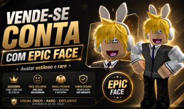 Conta Roblox com Epic Face