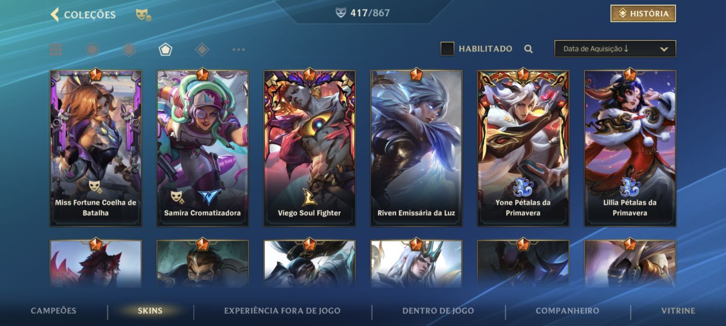 CONTA WILD RIFT | 5x DESAFIANTE 3x MONARCA +79K DE COLECIONADOR ( Main Vayne)