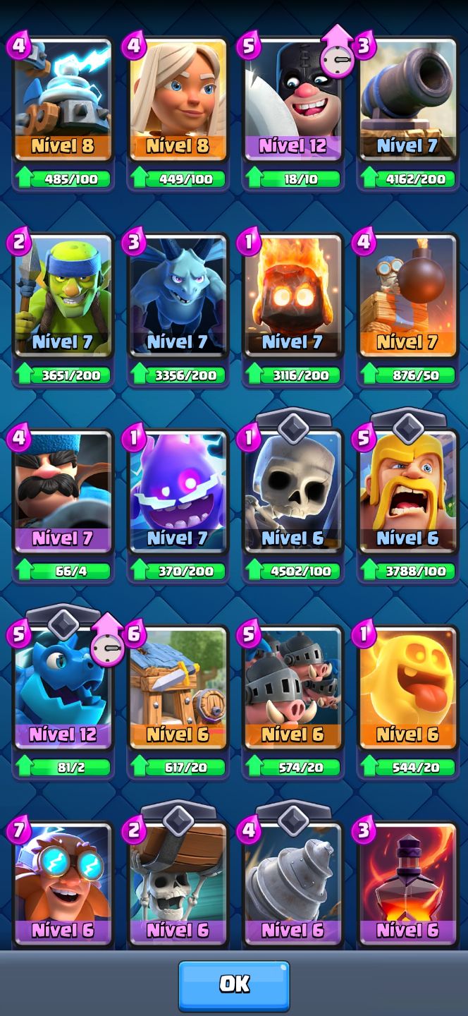 Conta Clash Royale end game