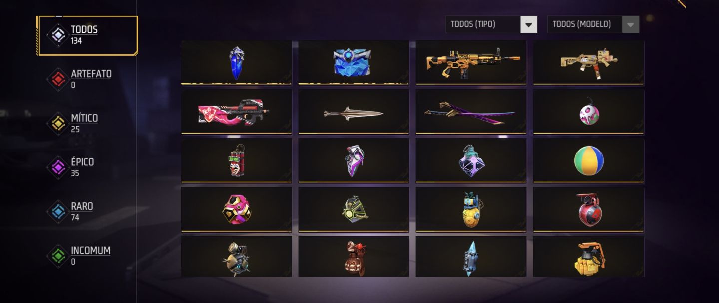 Conta Free Fire com Angelical Azul
