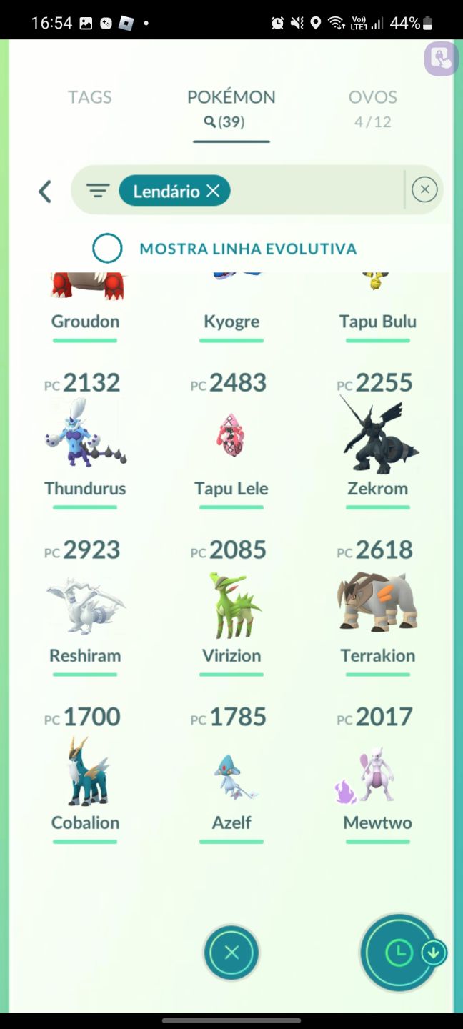 VENDA DE CONTA DE POKÉMON GO COM LENDÁRIOS/SHINY E MÍTICOS/SHINY LVL:42