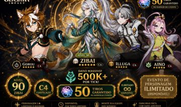 CONTA GENSHIN IMPACT ZIBAI C4+TEAM PREMIUM F2P | SELETOR ANIVERSÁRIO LIMITADO!