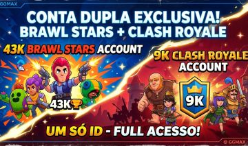 CONTA BRAWL STARS 43K TROFÉUS + CLASH ROYALE 9K (MESMO SUPERCELL ID) | FULL ACES