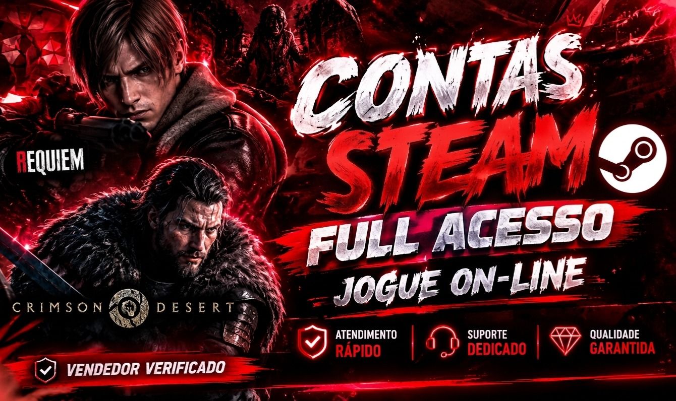 Contas Steam acesso total online barato