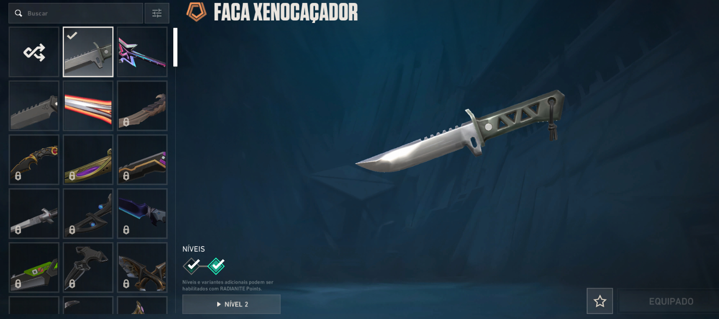 CONTA VALORANT COM 5 SKINS DE VANDAL(KURONAMI) - 1 PHANTOM - 1 SHERIFF - 1 FACA