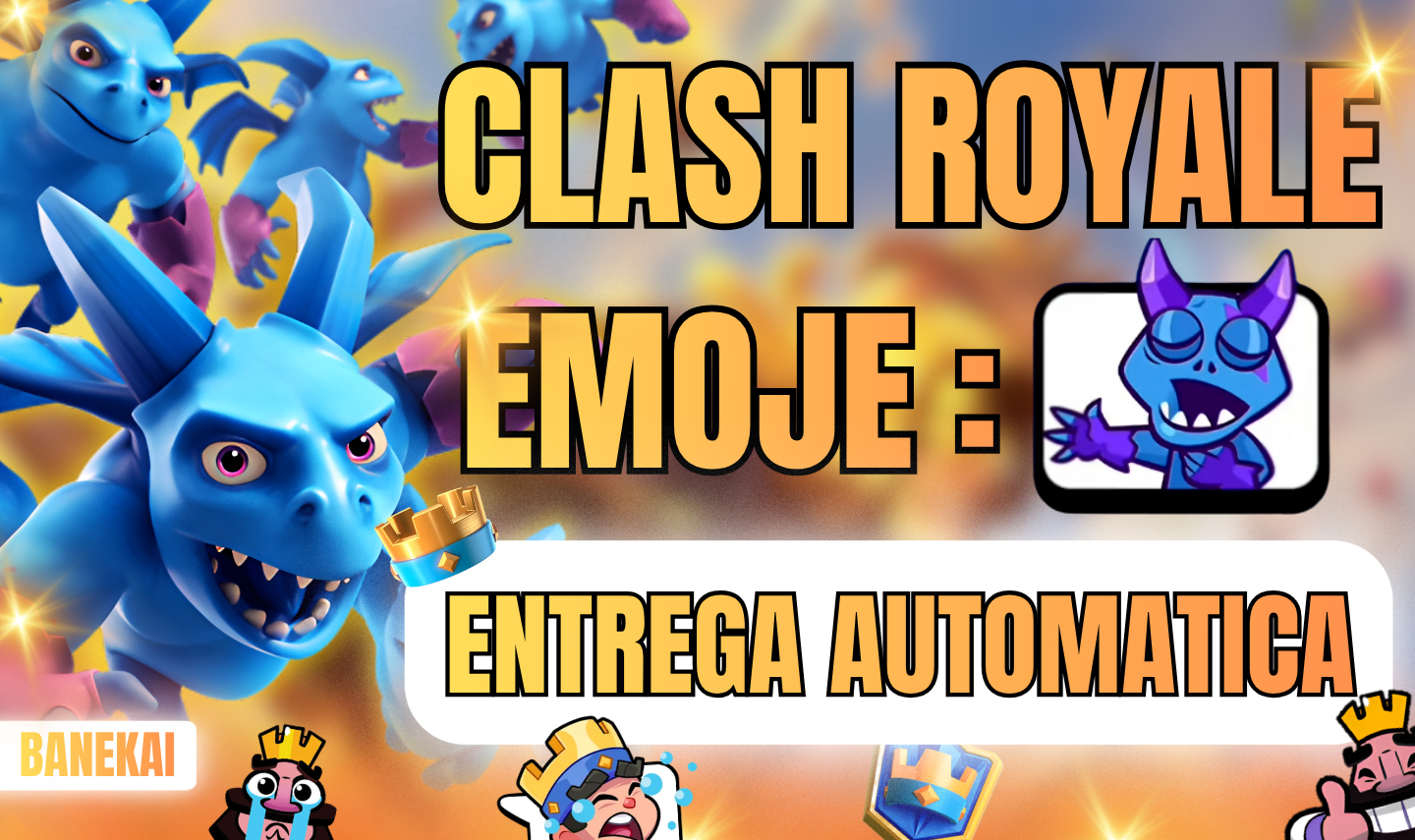 CLASH ROYALE TODOS OS EMOJES NO MOMENTO - [ENTREGA AUTOMATICA]