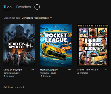 Conta GTA V + Dead by Daylight | Epic - Epic Games - GGMAX