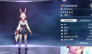 Conta de honkai com diversos personagens!