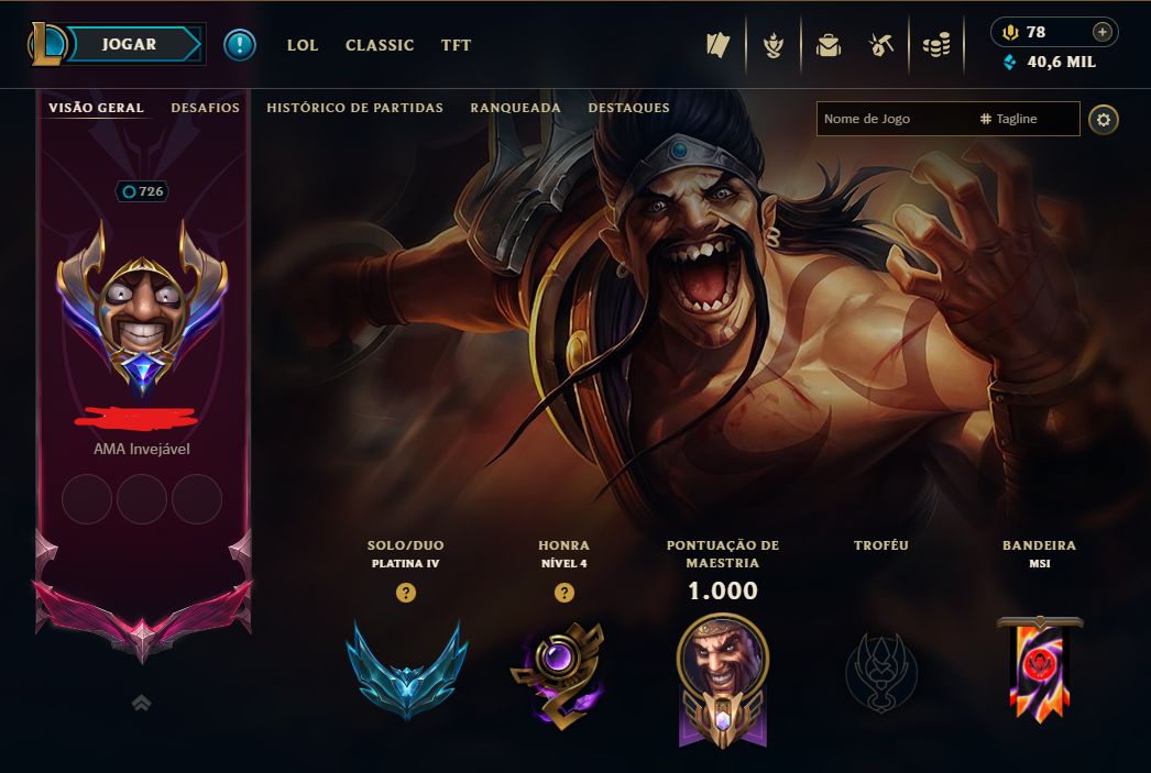 CONTA RARA DE 2014 FULL CAMPEÕES E SKIN AHRI FAKER,MONO RIVEN JHIN,DRAVEN 1 MI