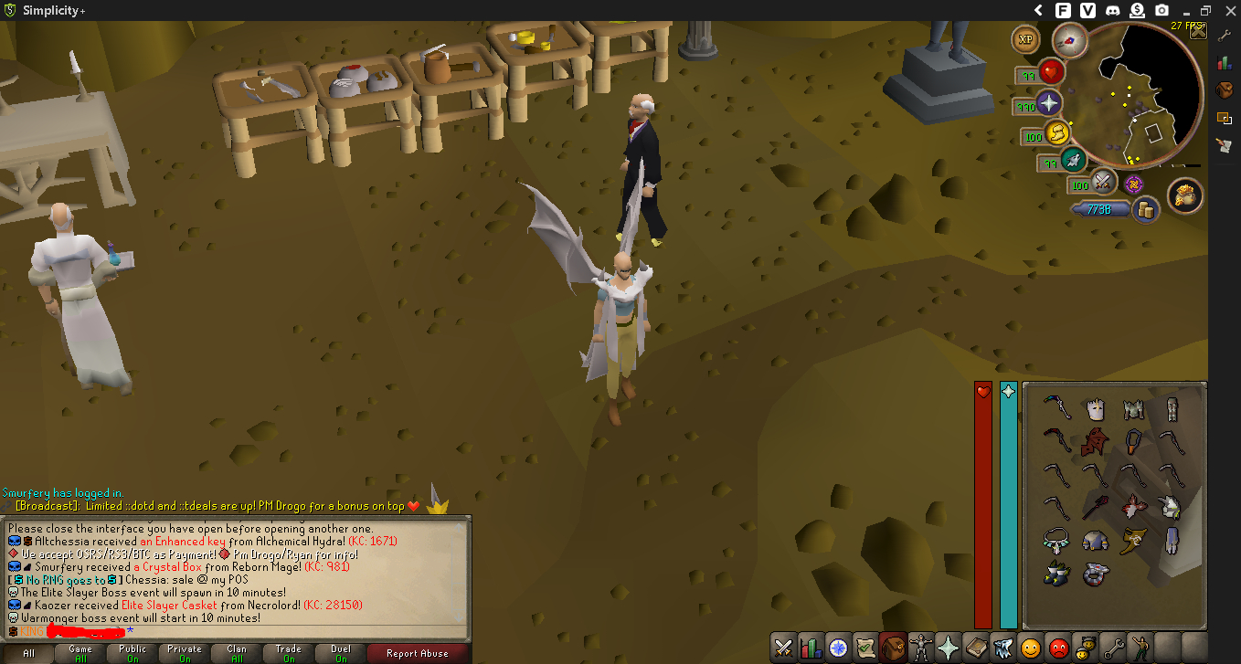 Runescape private server Simplicity CONTA BOA