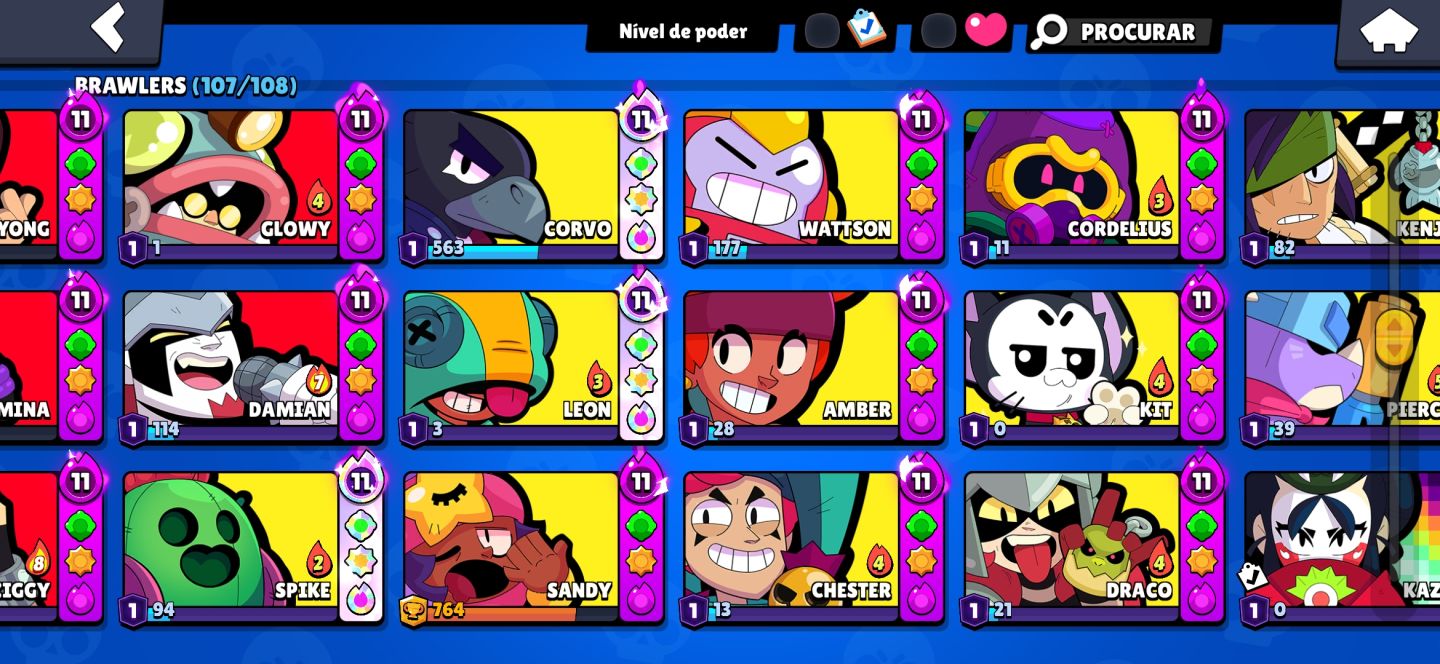 Conta de brawl Stars muito boa e antiga