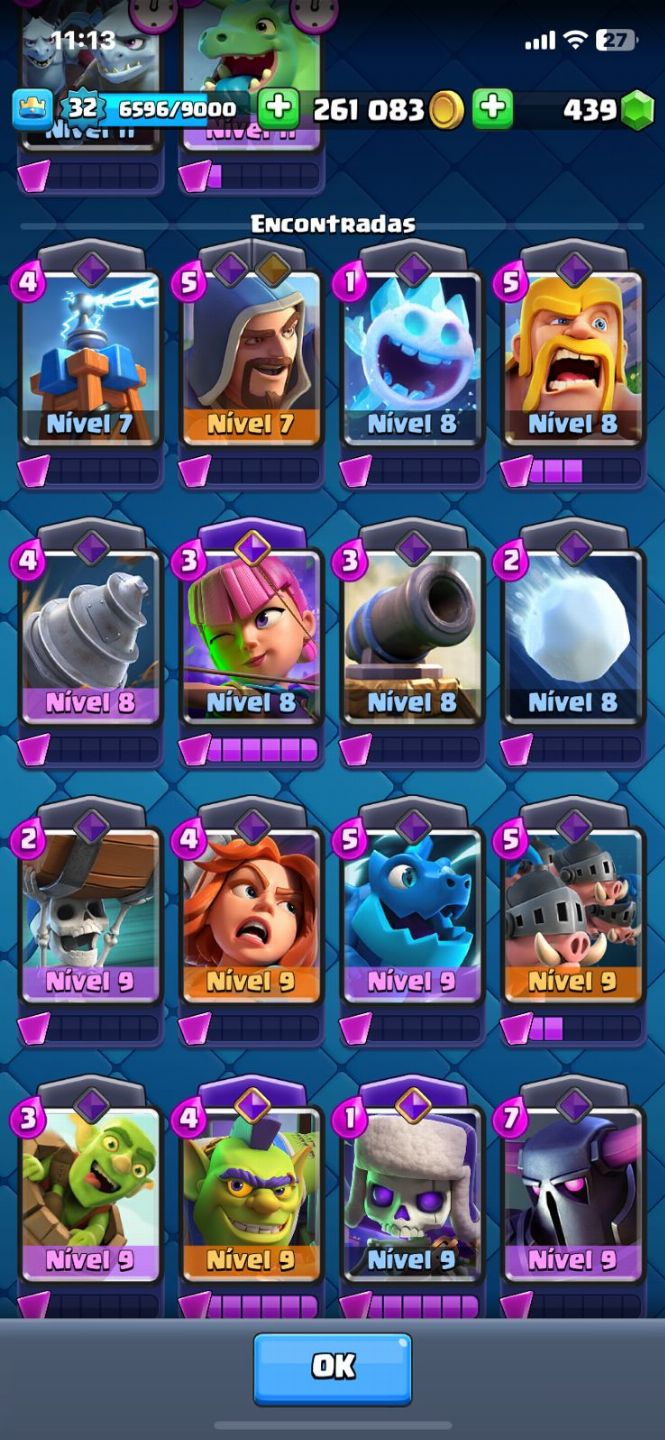 Conta de Clash Royale Básica