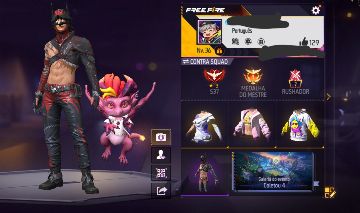 Conta de free fire lv +35
