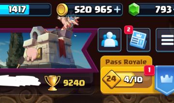 CONTA CLASH ROYALE 9.2K TROFÉUS
