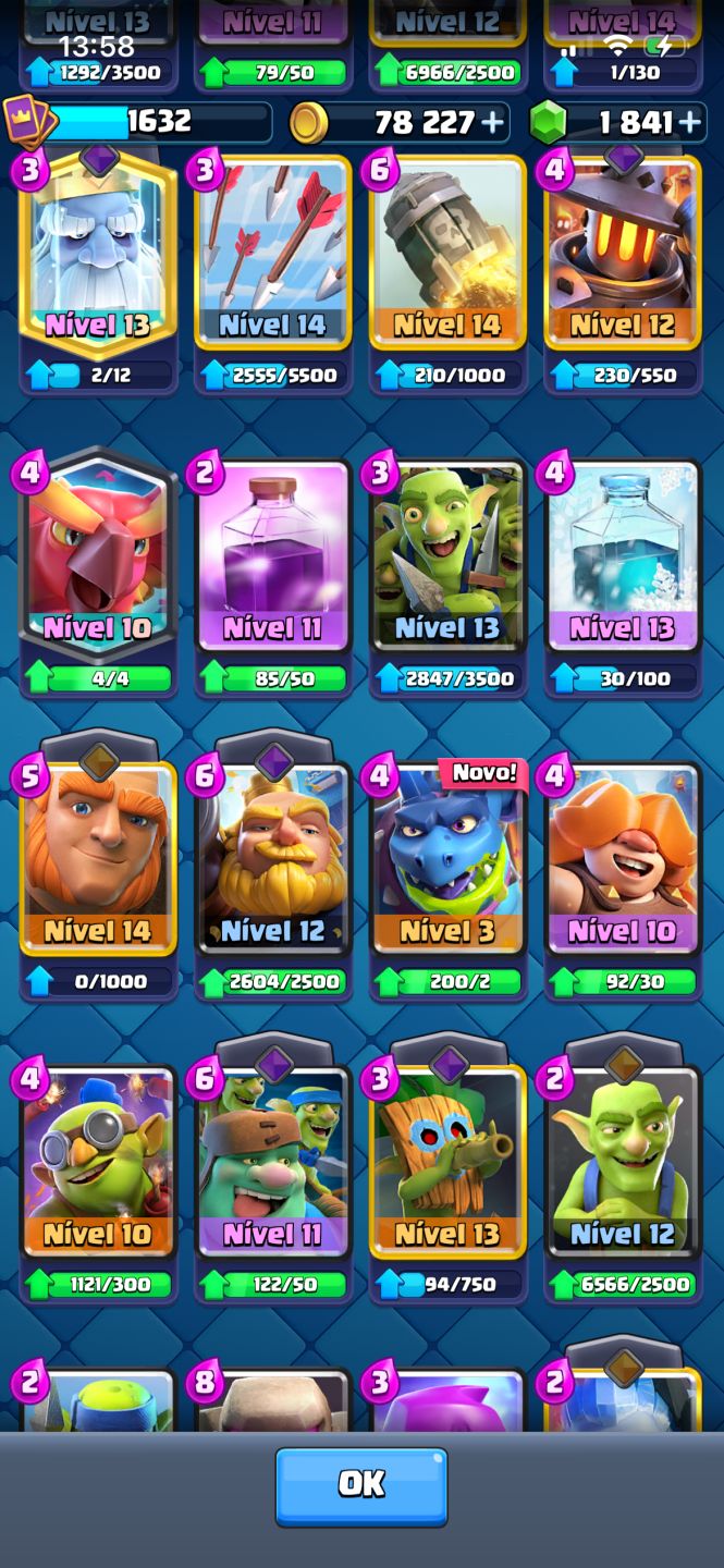 Conta Clash Royale