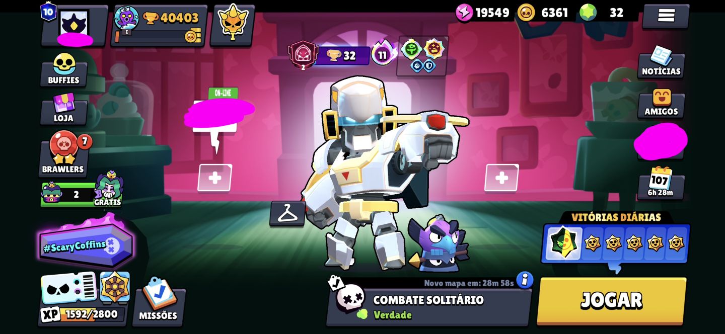 Conta de brawl stars com todos os brawlers, ideal pra iniciante!!