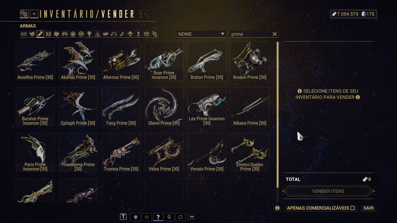 CONTA WARFRAME mr 17