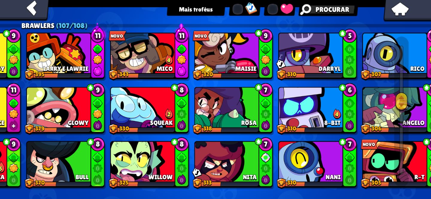 Conta brawl stars 2019 com todos brawlers 55K trofeu