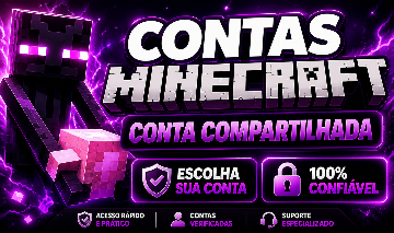[QUEIMA DE ESTOQUE] Minecraft Java + Bedrock ORIGINAL | Conta Compartilhada
