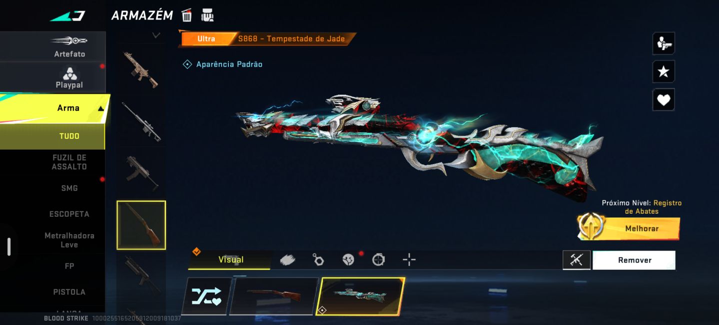 Conta de blood muito boa, com várias skins