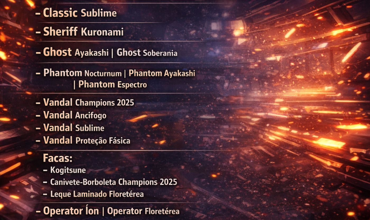 CONTA VALORANT | SKINS RARAS + VANDAL CHAMPIONS 2025