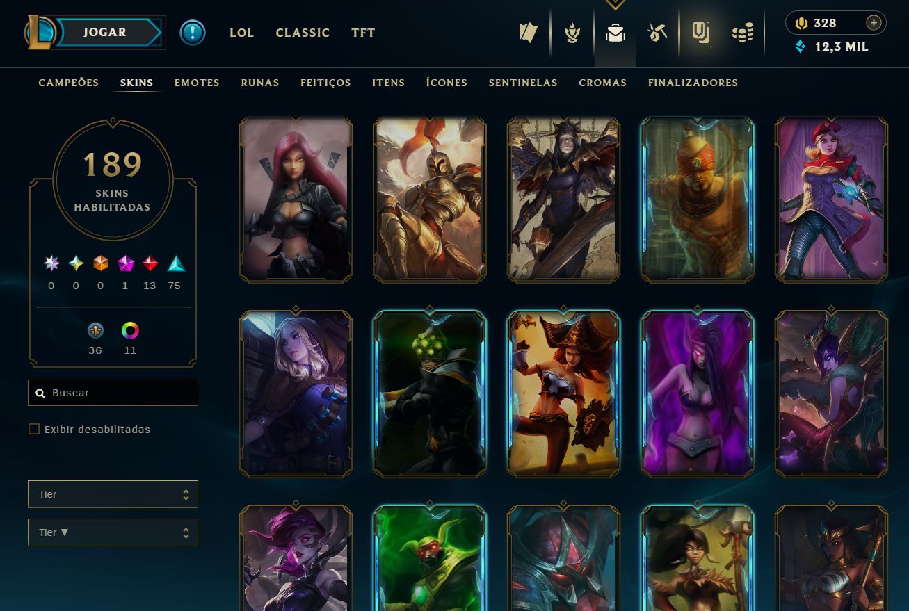 [ACESSO IMEDIATO] Ranked Open 189 Skins 150 Campeões