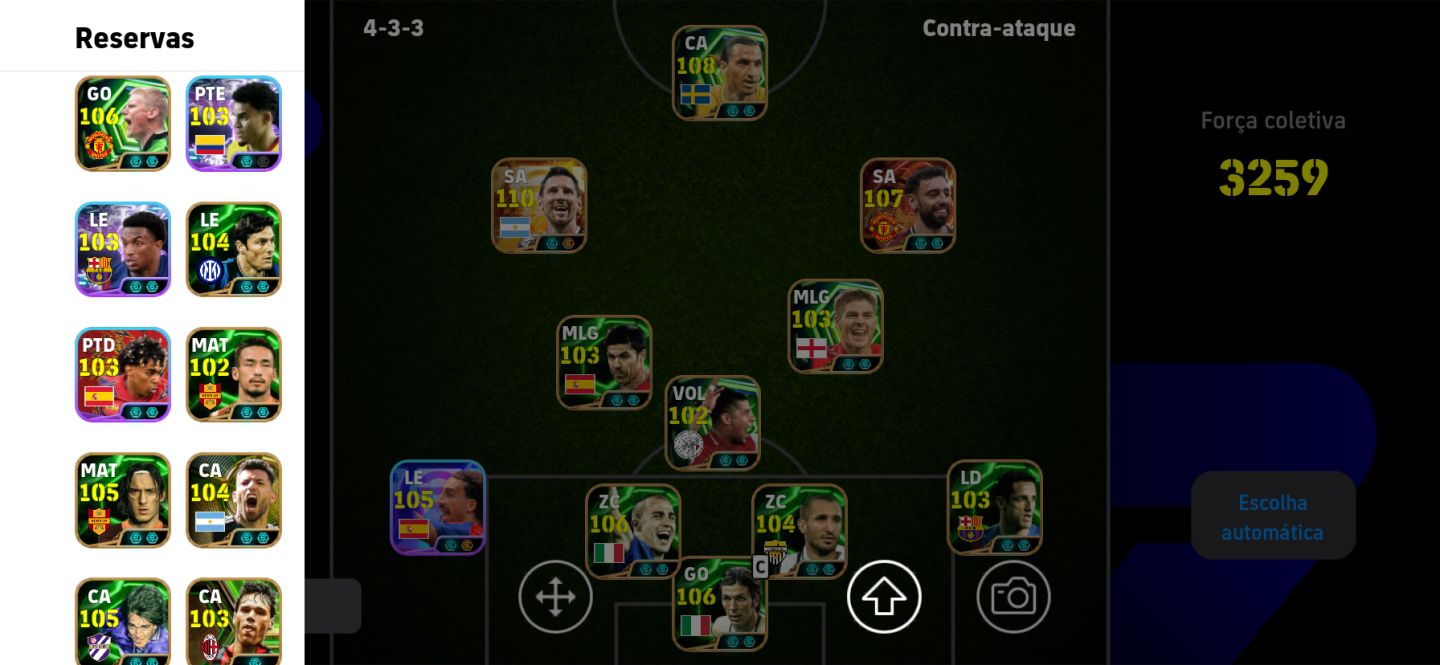 CONTA EFOOTBALL COM MESSI RARO.