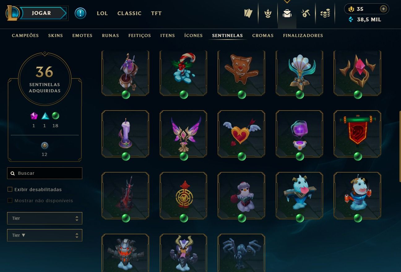 CONTA DE 2020 - 129 SKINS - LVL 328 - TODOS CAMPEÕES - 38K DE EA - 38 CROMAS