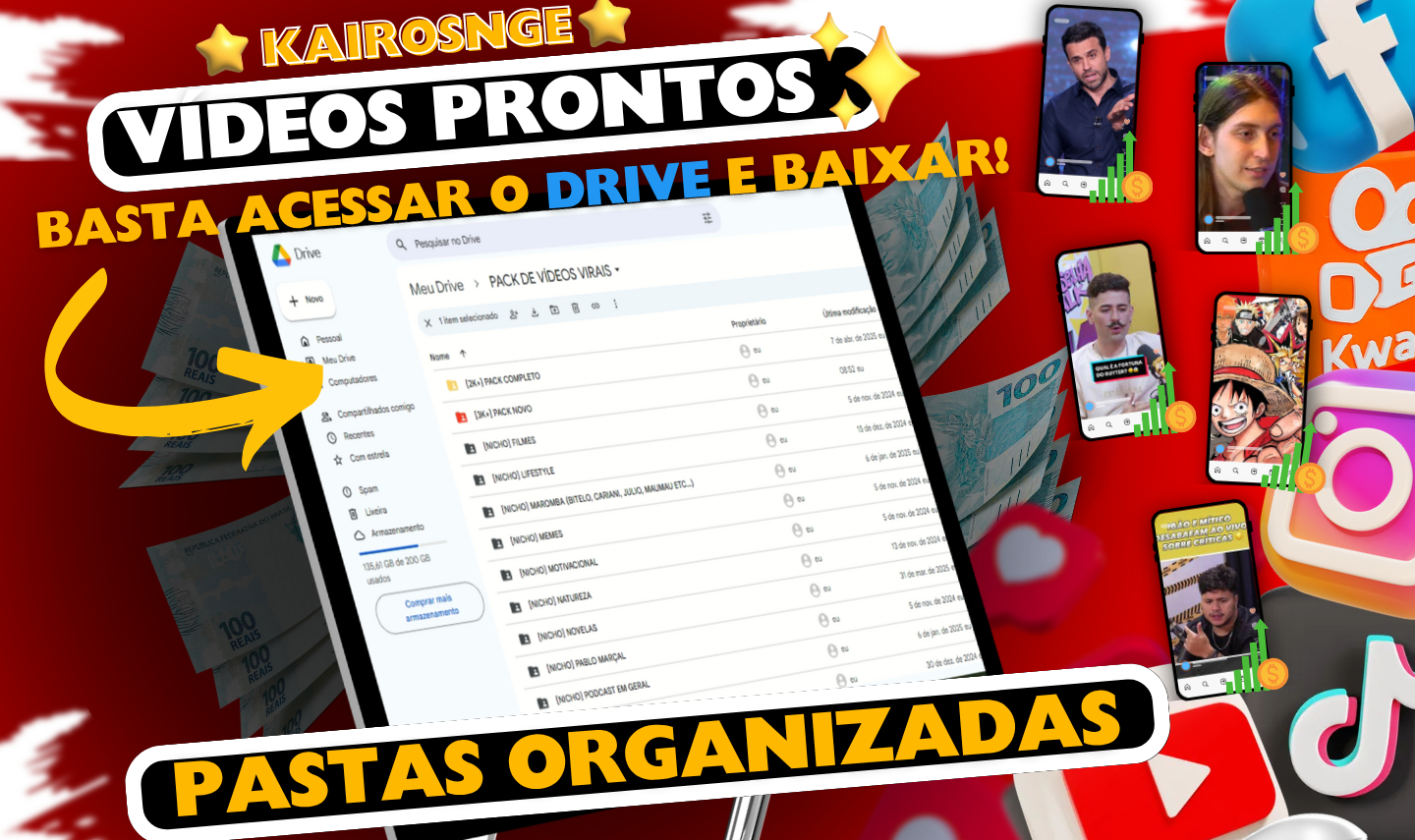 [BARATO] PACK CORTES VIRAIS! +40.000 VÍDEOS PRONTOS PARA POSTAR (+BRINDE)