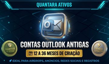 CONTAS OUTLOOK ANTIGAS (12 A 36 MESES) | 100% ACESSO