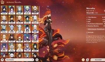 Conta Genshin - Ar 60 com 20 Personagens T5 Limitados