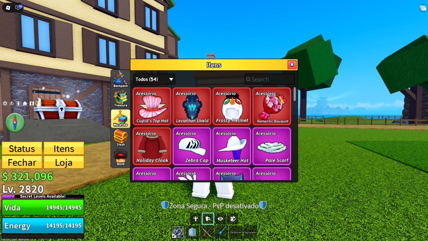 CONTA DE ROBLOX MUITO BOA! + BLOX FRUITS