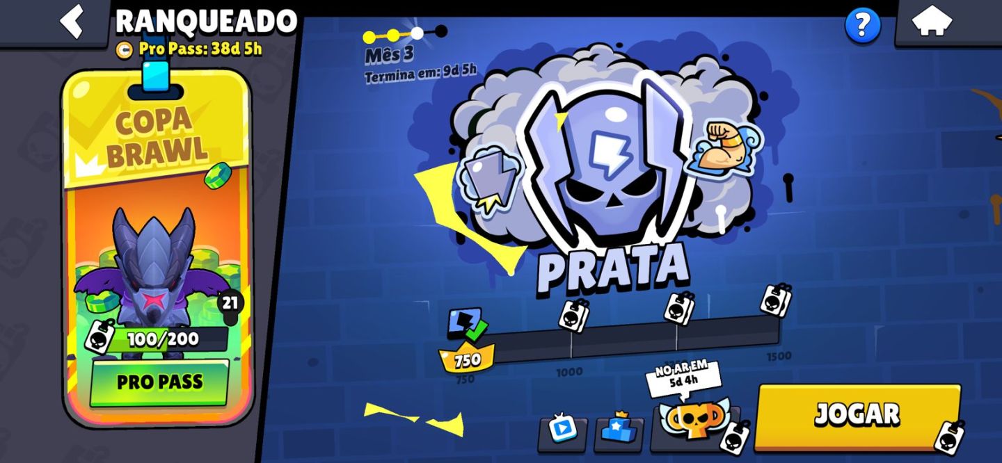 CONTA BRAWL STAR NIVEL 116 - 7 LENDARIOS