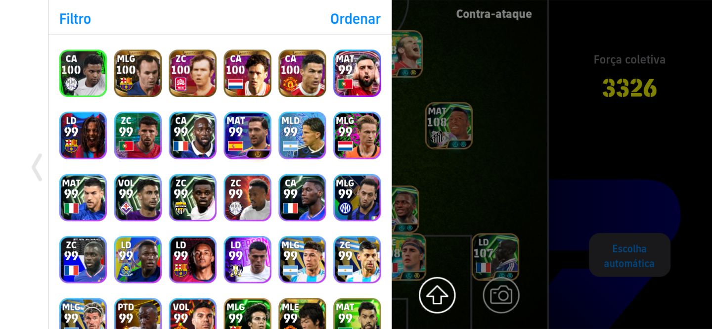Conta eFootball Mobile - Full Épicos e Lendas | Time End Game!