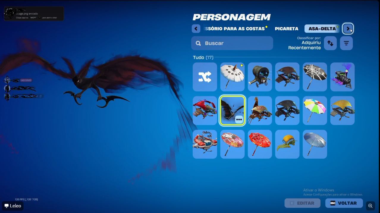 CONTA FORTNITE COM PERSONAGEM PASSE ANTIGO PRA SAIR LOGO