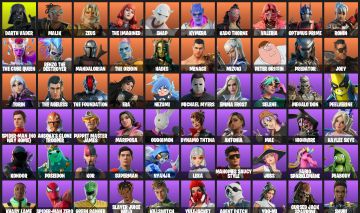 CONTA FORTNITE TRYHARD | 208 SKINS | DARTH VADER, HOMEM-ARANHA, SOLD SNAKE