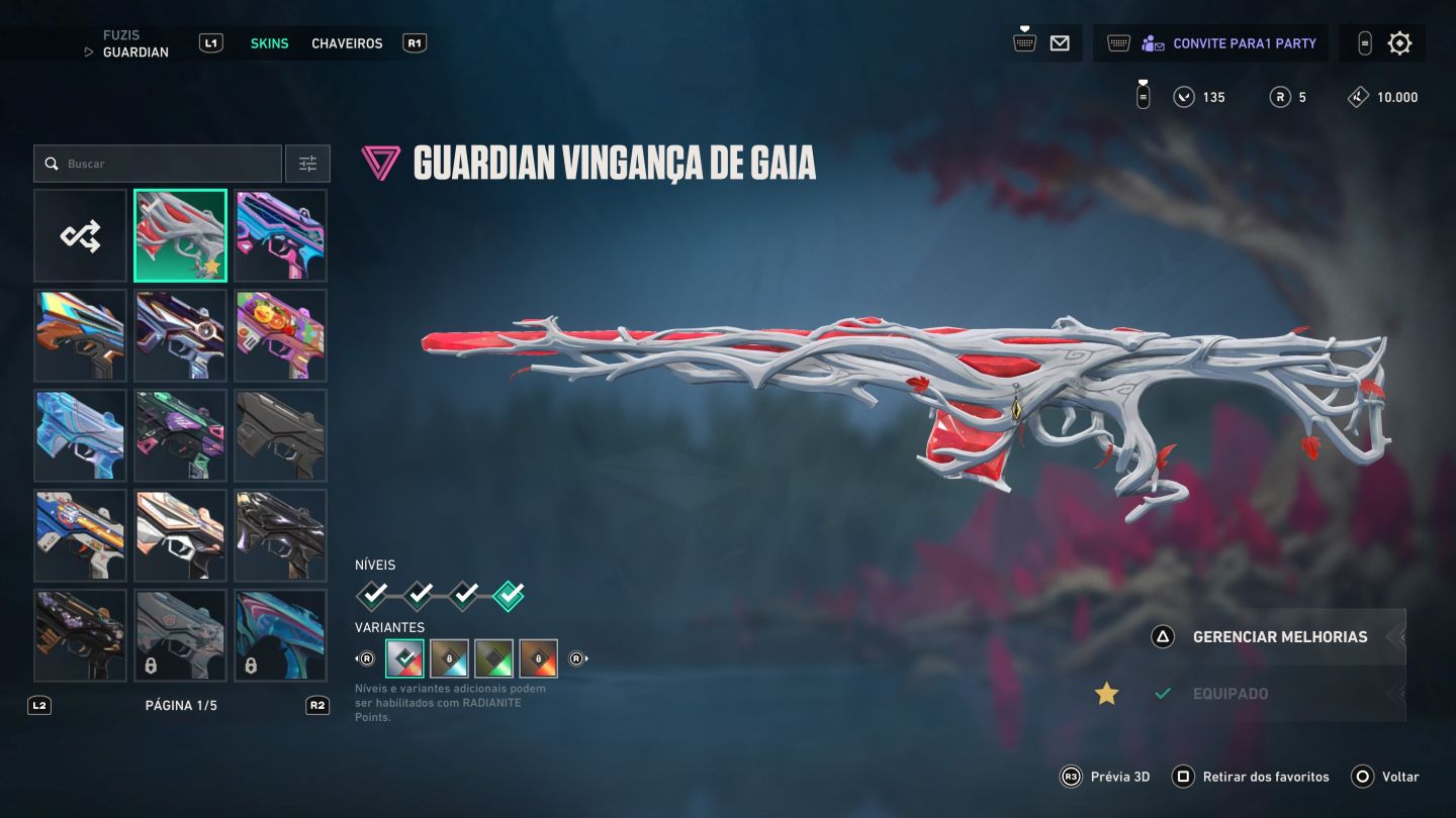 CONTA VALORANT RARA COM 6 CHAVEIROS RADIANTE, 8 AO FIM DO ATO!