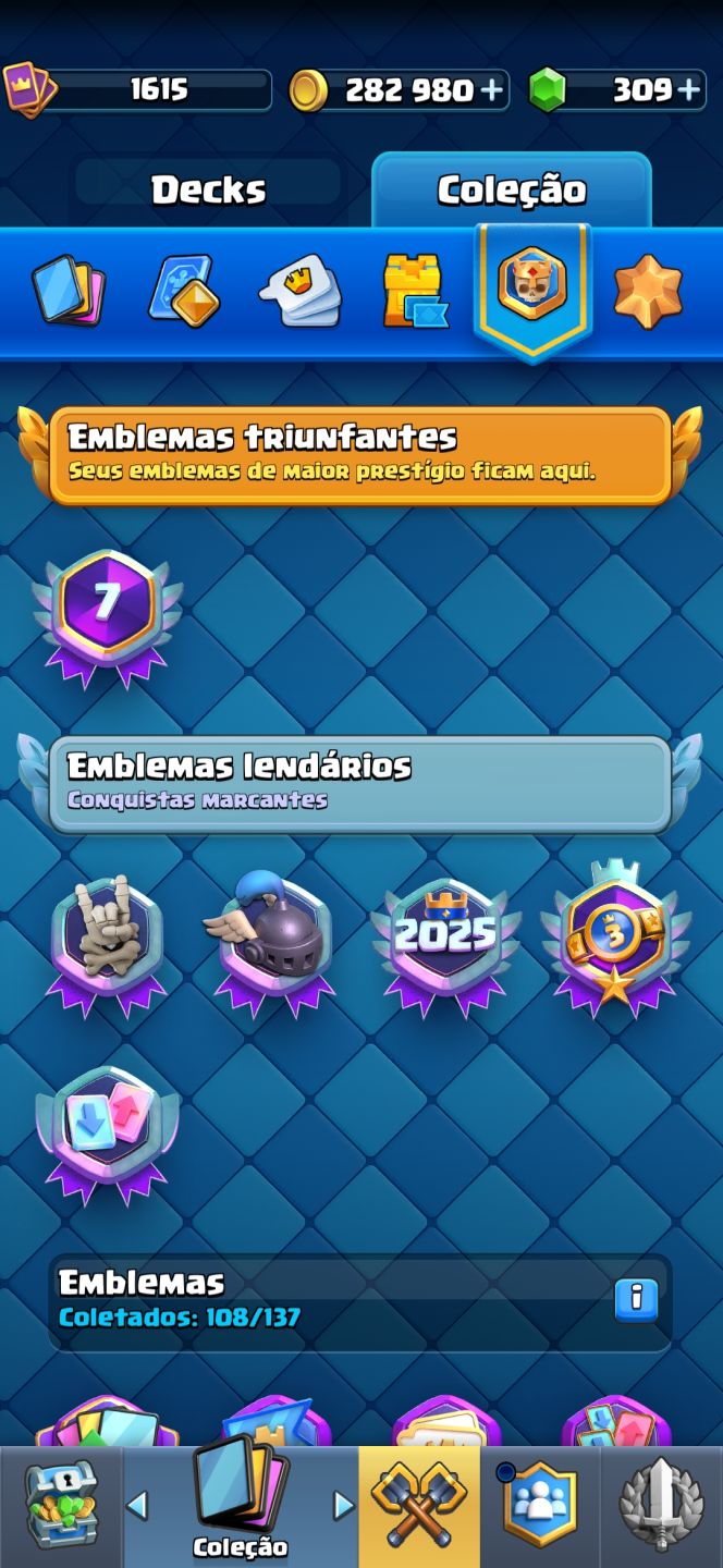 Conta clash royale nível 16.. mais de 13000 troféus
