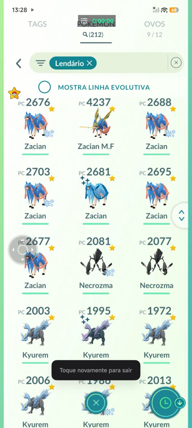 Venda de lendário no Pokémon e transformação de lendário e Pokémon na promoção..