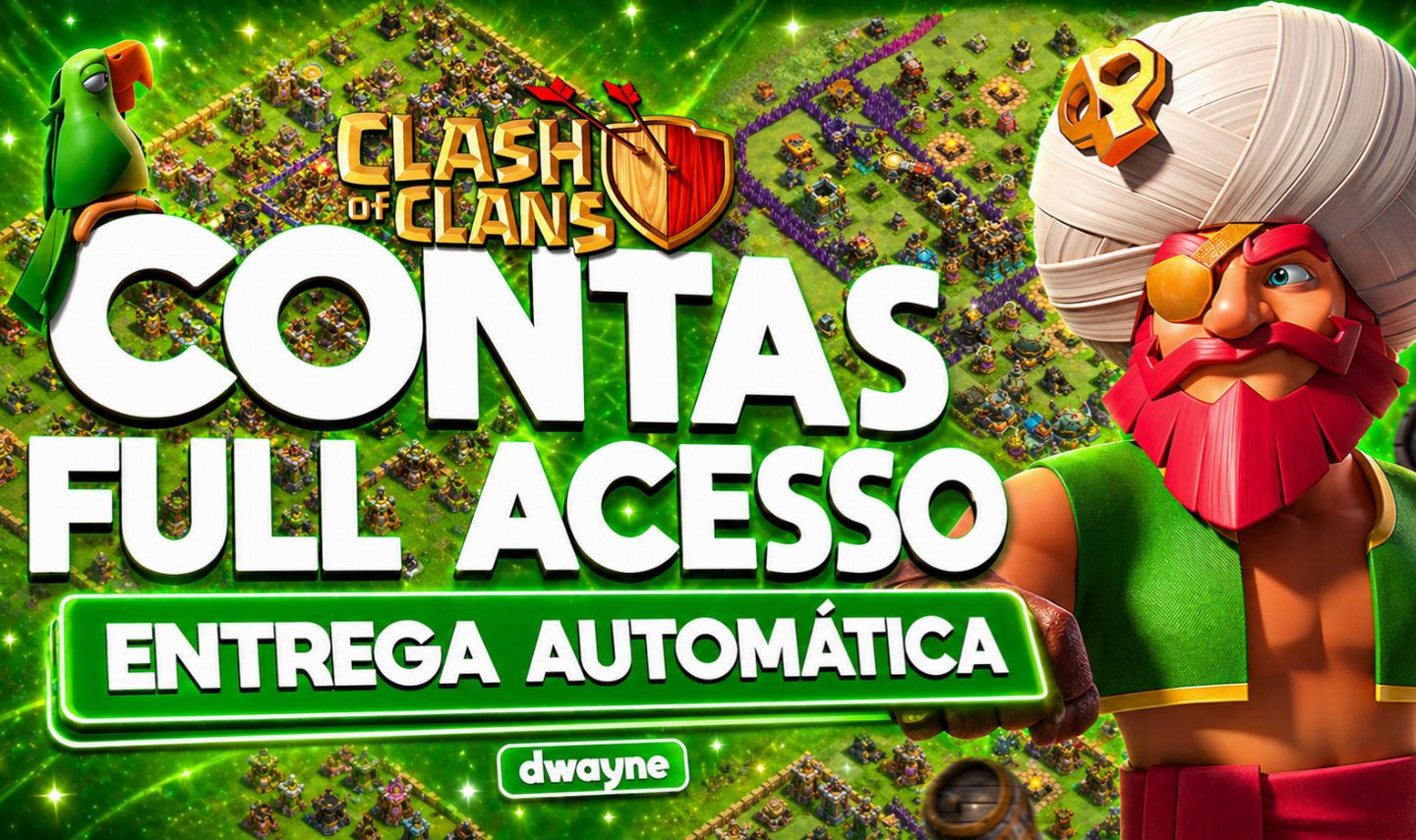 ESTOQUE ATUALIZADO! CONTAS RARAS CV10-18 - CLASH OF CLANS (SEGURAS & SEM RISCO)