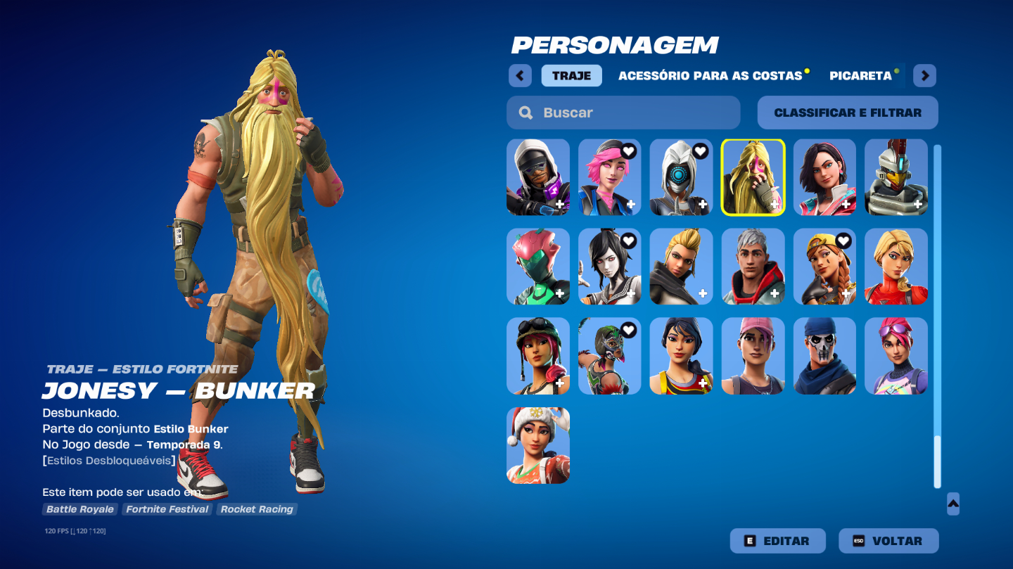 CONTA EPIC DE FORTNITE COM DIVERSOS PASSES + SALVE O MUNDO (V-bucks INFINITO)