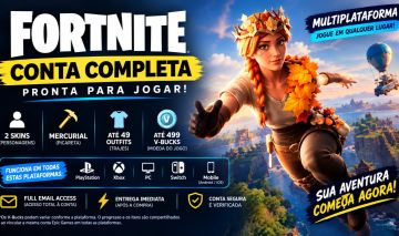 FORTNITE | 2 SKINS + ITENS RAROS | FULL EMAIL | ENTREGA INSTANTANEA