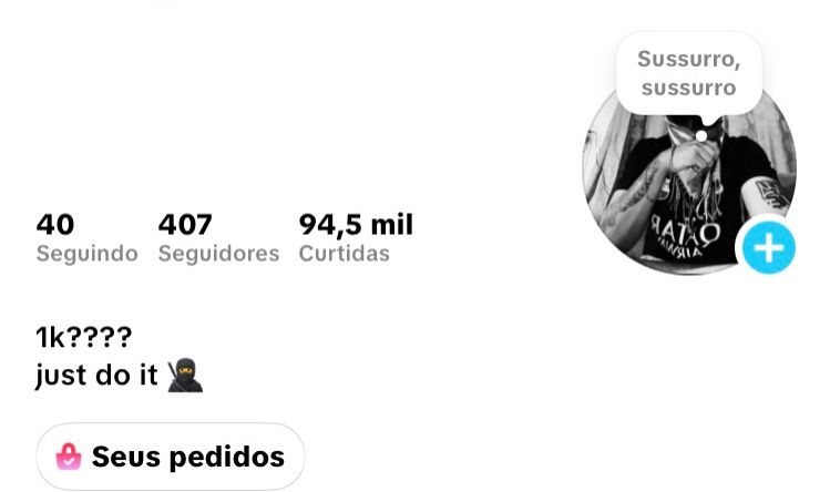 CONTA DO TIKTOK COM 400 SEGUIDORES E 94K DE CURTIDAS, TK ESTÚDIO + SHOPI