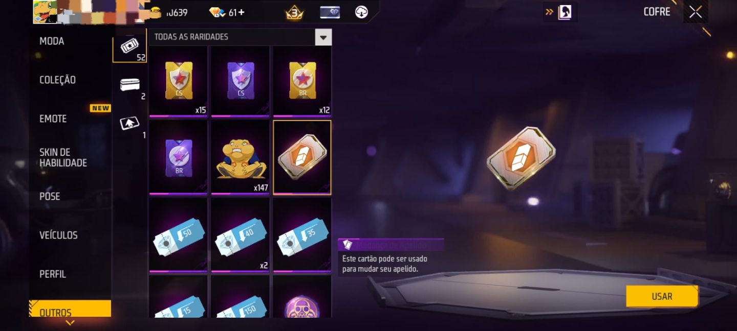 CONTA FREE FIRE CUSTO BENEFÍCIO | FULL ACESSO