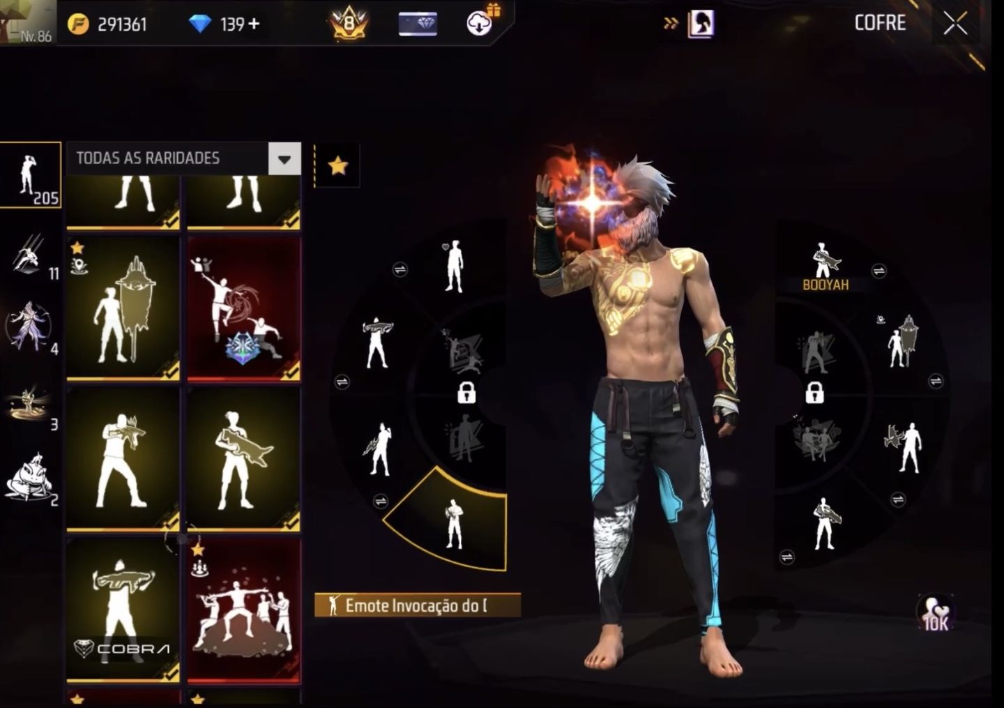 CONTA FREE FIRE +1000 peitorais E + de 15 mil reais gastos EXTREMAMENTE GEMADA