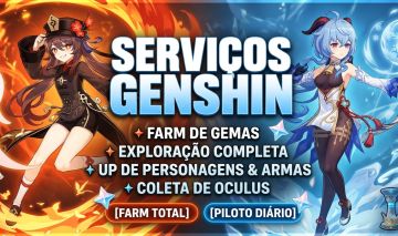 SERVIÇOS E PILOTAGEM GENSHIN IMPACT | FARM 100% MANUAL E SEGURO