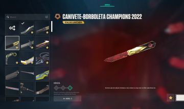 Conta de valorant (4k+ em skins) faca do champions entre outros.